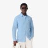 Lacoste Button Down Shirts-Mens Short Sleeve Linen Shirt-CH5699-51-lacoste store near me 3