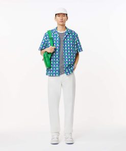 Lacoste Mens Relaxed Fit Print Shirt-CH7626-51-lacoste cardigan 2