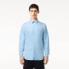 Lacoste Button Down Shirts-Mens Regular Fit Cotton Shirt-CH8522-51-lacoste sale 3