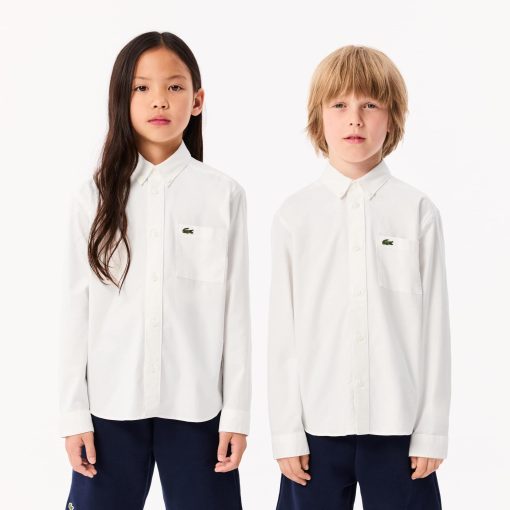 Lacoste T-Kids Oxford Pocket Shirt-CJ5296-51-lacosta