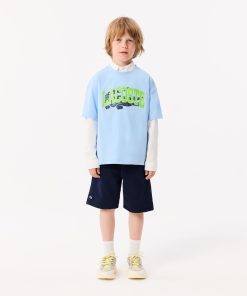 Lacoste T-Kids Oxford Pocket Shirt-CJ5296-51-lacoste store 2