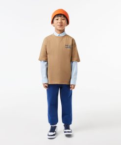 Lacoste T-Kids Oxford Pocket Shirt-CJ5296-51-lacoste cardigan 2