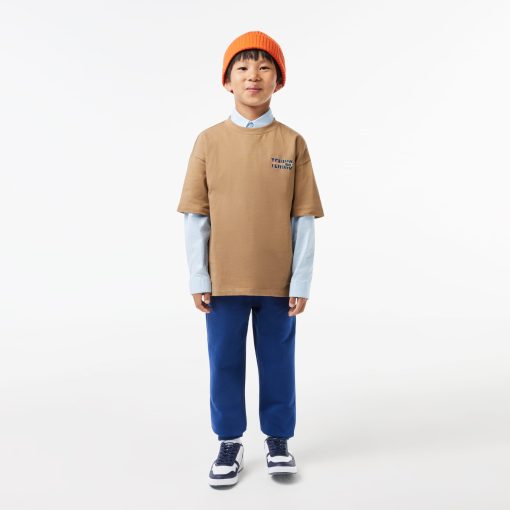 Lacoste T-Kids Oxford Pocket Shirt-CJ5296-51-lacoste near me - Image 2