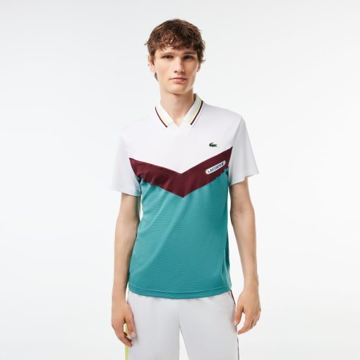 Lacoste Polos-Mens Lacoste Tennis x Daniil Medvedev Slim Fit Seamless Polo-DH1099-51-lacoste france