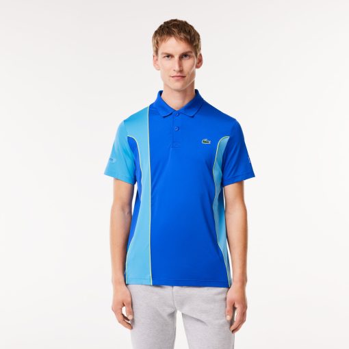 Lacoste Polos-Mens SPORT Novak Djokovic Regular Fit Colorblock Polo-DH3543-51-lacoste store near me