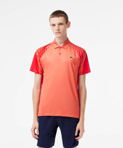 Lacoste Polos-Men’s Lacoste Tennis x Novak Djokovic Multicolor Polo-DH5867-51-lacoste near me