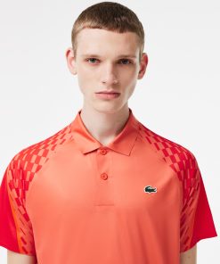 Lacoste Polos-Men’s Lacoste Tennis x Novak Djokovic Multicolor Polo-DH5867-51-lacoste near me 2