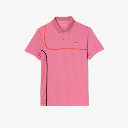 Lacoste Polos-Mens Regular Fit Ultra Dry Piqué Tennis Polo-DH7362-51-lacoste near me - Image 2