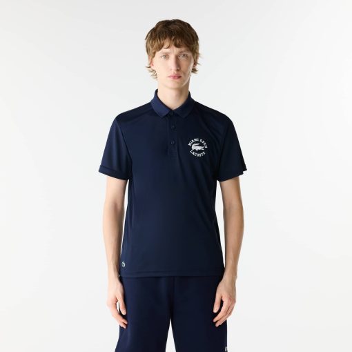 Lacoste Polos-Mens Miami Open Edition Ultra-Dry Piqué Polo-DH7759-51-lacoste outlet