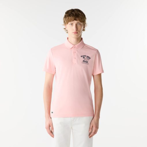 Lacoste Polos-Mens Miami Open Edition Ultra-Dry Piqué Polo-DH7763-51-lacoste near me