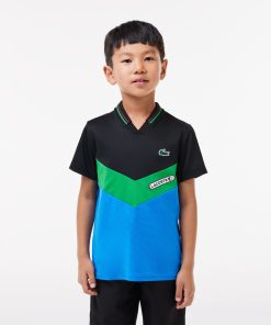 Lacoste Polos-Kids Lacoste Tennis x Daniil Medvedev Jersey Polo-DJ1318-51-lacoste store