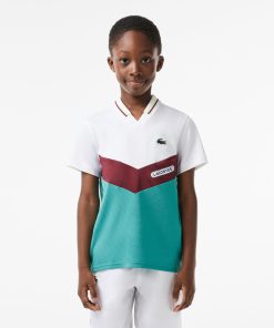 Lacoste Polos-Kids Lacoste Tennis x Daniil Medvedev Jersey Polo-DJ1318-51-lacoste france