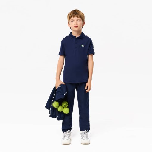 Lacoste Polos-Kids Ultra Dry Piqué Tennis Polo-DJ2473-51-lacoste france - Image 2