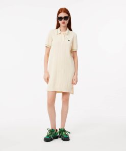 Lacoste Dresses-Womens Made In France Cotton Polo Dress-EF3585-51-locoste