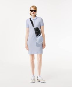 Lacoste Dresses-Womens Slim Fit Stretch Mini Piqué Polo Dress-EF5473-51-lacoste factory outlet 2