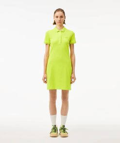 Lacoste Dresses-Womens Slim Fit Stretch Mini Piqué Polo Dress-EF5473-51-lacoste outlet