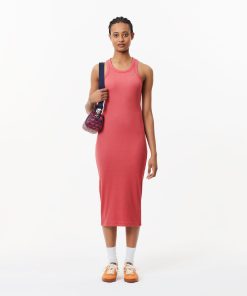 Lacoste Womens Sleeveless Cotton Dress-EF5512-51-lacost 2