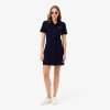 Lacoste Dresses-Womens Slim Fit Stretch Mini Piqué Polo Dress-EF5473-51-lacost 4