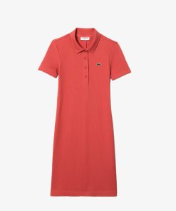 Lacoste Womens Slim Fit Ribbed Cotton Dress-EF7337-51-locoste 2