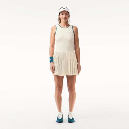 Lacoste Dresses-Womens Ultra Dry Tennis Dress with Removable Liner-EF7451-51-lacoste usa