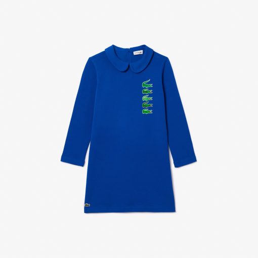 Lacoste Dresses & Skirts-Kids Back Closure Crocodile Polo Dress-EJ1141-51-lacoste usa