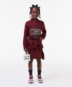 Lacoste Dresses & Skirts-Kids Cotton Printed Sweatshirt Dress-EJ1157-51-lacoste store 2