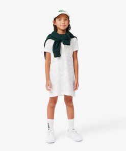 Lacoste Dresses & Skirts-Kids Floral Print Piqué Dress-EJ2648-51-la coste 2