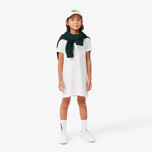 Lacoste Dresses & Skirts-Kids Floral Print Piqué Dress-EJ2648-51-la coste - Image 2