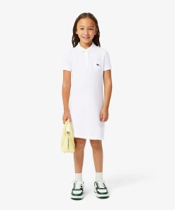 Lacoste Dresses & Skirts-Kids Piqué Polo Dress-EJ2816-51-lacoste store