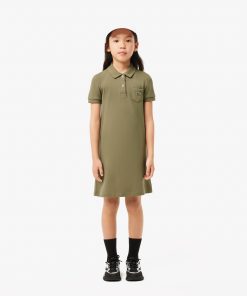 Lacoste Dresses & Skirts-Kids Piqué Polo Dress-EJ2816-51-lacoste factory outlet 2