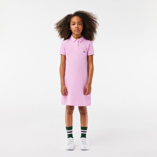 Lacoste Dresses & Skirts-Kids Piqué Polo Dress-EJ2816-51-lacoste france