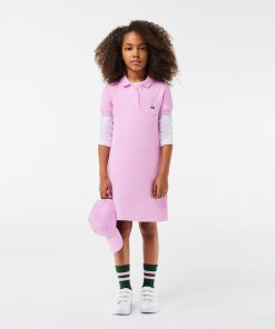 Lacoste Dresses & Skirts-Kids Piqué Polo Dress-EJ2816-51-lacoste france 2