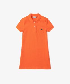 Lacoste Dresses & Skirts-Kids Piqué Polo Dress-EJ2816-51-lacosta