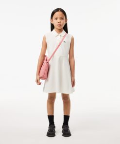 Lacoste Dresses & Skirts-Kids Sleeveless Stretch Piqué Polo Dress-EJ5297-51-lacoste sale 2