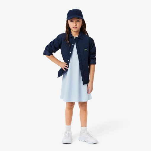 Lacoste Dresses & Skirts-Kids Sleeveless Stretch Piqué Polo Dress-EJ5297-51-lacoste near me - Image 2