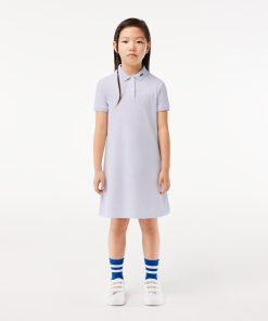 Lacoste Dresses & Skirts-Kids Crocodelle Logo Piqué Dress-EJ7979-51-la coste