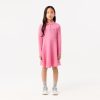 Lacoste Dresses & Skirts-Kids Long Sleeve Stretch Piqué Polo Dress-EJ9751-51-lacoste factory outlet 4