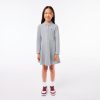 Lacoste Dresses & Skirts-Kids Long Sleeve Stretch Piqué Polo Dress-EJ9751-51-lacoste outlet 3