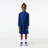 Lacoste Dresses & Skirts-Kids Long Sleeve Stretch Piqué Polo Dress-EJ9751-51-lacoste usa 4