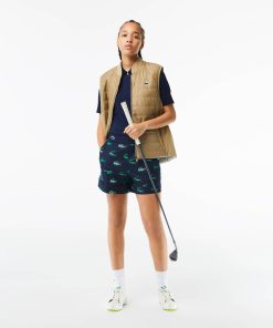 Lacoste Shorts & Skirts-Women’s Golf Lightweight Printed Bermuda Shorts-FF4870-51-la coste 2