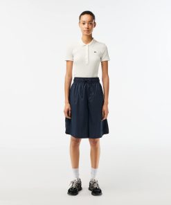 Lacoste Shorts & Skirts-Women’s Two-Tone Bermuda Shorts-FF5875-51-lacoste store