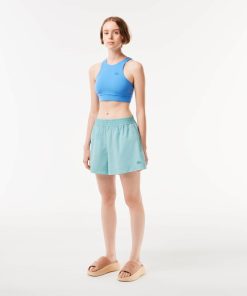 Lacoste Shorts & Skirts-Women’s Cotton Poplin Shorts-FF6944-51-locoste