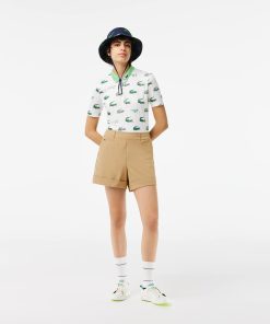 Lacoste Shorts & Skirts-Womens Lightweight Stretch Golf Shorts-FF9438-51-locoste 2