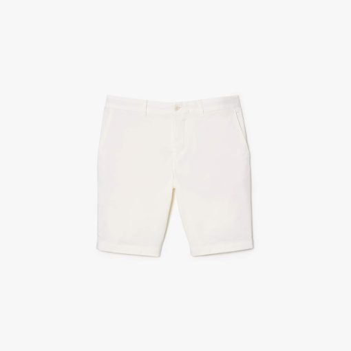 Lacoste Shorts & Swim-Mens Slim Fit Stretch Cotton Shorts-FH2647-51-lacoste store near me