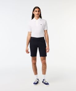 Lacoste Shorts & Swim-Mens Slim Fit Stretch Cotton Shorts-FH2647-51-lacost