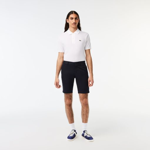 Lacoste Shorts & Swim-Mens Slim Fit Stretch Cotton Shorts-FH2647-51-lacost