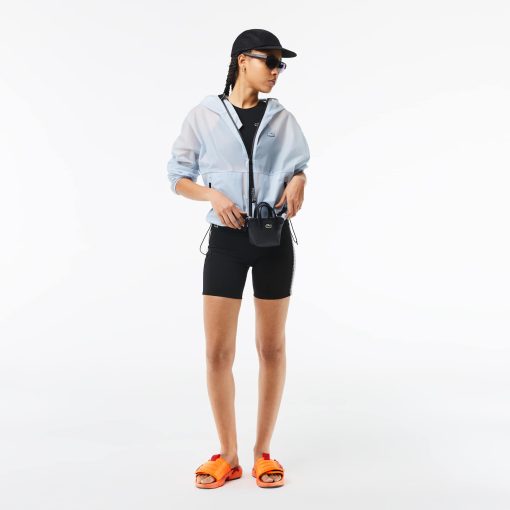 Lacoste Shorts & Skirts-Women’s SPORT Recycled Polyester Cycle Shorts-GF4882-51-lacoste store near me - Image 2