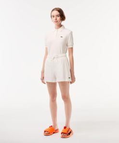 Lacoste Shorts & Skirts-Women’s Organic Cotton Terry Shorts-GF6419-51-lacoste store