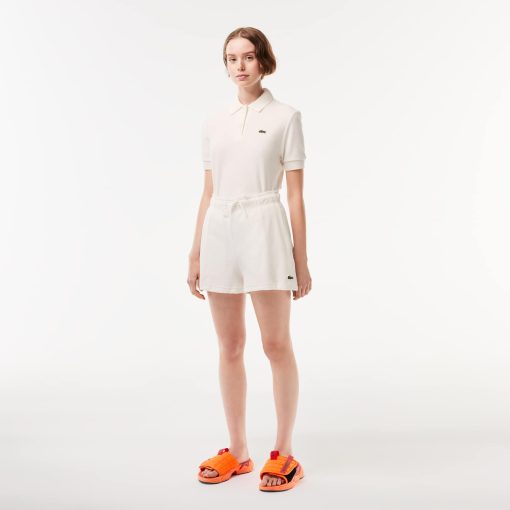 Lacoste Shorts & Skirts-Women’s Organic Cotton Terry Shorts-GF6419-51-lacoste store