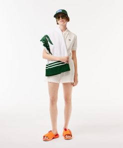 Lacoste Shorts & Skirts-Women’s Organic Cotton Terry Shorts-GF6419-51-lacoste store 2